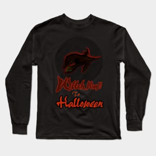 Witch Way To Halloween Long Sleeve T-Shirt